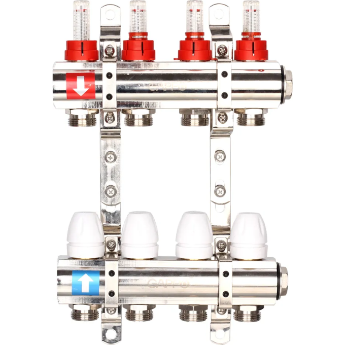 Коллектор регулируемый с расходомерами GAPPO G423,4 4-вых. X1