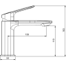 Смеситель для раковины GAPPO G28-9 G1028-9 оружейная сталь